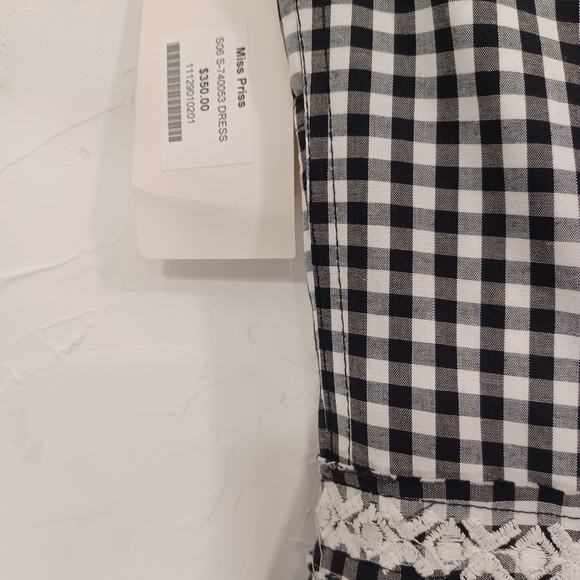 Shoshanna Miss Priss Dress Strapless $350.00 Retail Tag Pockets Embroidered Sz 4 - Picture 3 of 3